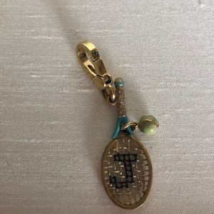 Juicy couture tennis racket charm